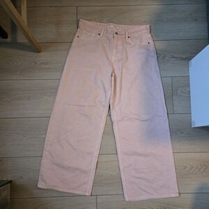 Old Navy Light Pink Wide-Leg Jeans